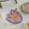 Resina de Cristal Yeso Cemento Placa Molde de Silicona Geométrico Oval Nube Corazón Bandeja de Almacenamiento Molde para Platos