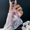 Céu Estrelado Dopamina Cor Ins Contas Corrente Penduricalho para Celular Aglomerado de Flores Corrente Curta Feita à Mão com Contas Corrente para Capa de Celular Corda Venda por Atacado