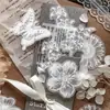Pacote de Adesivos Série Natural Meio-Tom Momo, Adesivos Criativos em Papel Sulfúrico Estilo Vintage, Material para Diário para Decoração de Base