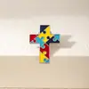 Broches Coloridos de Quebra-Cabeça Mais Vendidos no Exterior, Pins Cruzados, Gravatas Borboleta de Coração, Insígnias de Palma, Acessórios para Roupas e Bolsas