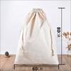 Venta al por mayor de bolsas de lona con cordón de algodón, en blanco, para guardar joyas con dibujos animados y logotipo impreso.