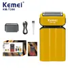 Afeitadora Eléctrica Reciprocante Kemei KM-T396 Cuchilla de Aleación de Níquel Pantalla Digital Recortadora de Barba