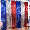 Amazon Explosões Dia da Independência dos EUA Cortina de Chuva Arranjo Festa Suprimentos Decorativos Cortina de Chuva Luz Borla Cor Cinto