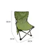 Cadeira Dobrável com Encosto para Uso Externo Equipamento Portátil de Camping Banqueta de Pesca Cadeira para Esboço de Estudante de Artes Banqueta Dobrável