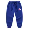 Roupas infantis calças infantis roupas de outono calças esportivas grossas para meninos calças outono e inverno desenho de porco calças casuais moda