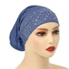 2025 Novo Chapéu Étnico de Cor Sólida com Diamantes Quentes para Mulheres Primavera, Verão, Outono e Inverno Chapéu Pulôver Versátil