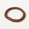 Accesorios para el cabello coreanos tejido a mano café con leche cuerda para el cabello trenza retorcida anillo para el cabello banda de goma para el cabello de alta elasticidad al por mayor