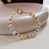 Pulsera de Perlas de Estilo Dulce y Cool 2022 Nuevo Estilo Elegante de Verano de Lujo Ligero de Alta Gama Exquisita ins Pulsera Colorida de Moda