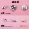 Accesorios para Sombreros: Botones Superiores de Sombrero con Núcleo de Goma de Tres Puntas, Botones de Tela Cubiertos de Plástico, Botones a Presión Superiores para Sombrero de Sol y Gorra de Béisbol