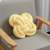 Almofada de Nó Ultra Macia Tecida à Mão com Elastano Estilo Ins Selecionada Cuidadosamente, Almofada Decorativa de Janela Trevo de Quatro Folhas, Sofá de Casa