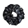 Scrunchie vintage grande com pintura a tinta, elástico de cabelo elegante para rabos de cavalo e coques, novo acessório de cabelo estilo chinês