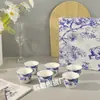 Cerámica de Lujo Ligero Transfronteriza Estilo Europeo Simple Serie H-home Turquía Seis Tazas de Té Pequeñas Phnom Penh Sala de Estar Oficina Taza de Té