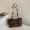 Bolso Tejido Cruzado Estilo Coreano de un Solo Hombro para Mujer 2026 Nuevo Moda Otoño/Invierno Versátil para el Trabajo Bolso de Mano Bolso Tote para el Hombro
