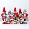 Decoraciones Navideñas Nuevas Transfronterizas Muñeco de Pingüino de Pie Adornos de Enano Muñeco Iluminado Telescópico Muñeco