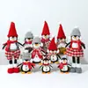 Decoraciones Navideñas Transfronterizas Pingüino Luminoso Colgante Colgante Pequeño con Luz Muñeca Muñeca Colgante de Árbol de Navidad Colgante