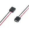 Conector hembra tipo C de 2 pines moldeado por inyección con cable, arnés de cable de carga inversa PD con resistencia, disponible en diferentes diámetros de cable