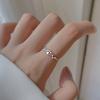 Anel estrela cintilante feminino moda personalidade nicho senso de design estilo ins aberto ajustável flash anel de diamante joias