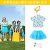 Fantasias de Cheerleader para Crianças para o Dia das Crianças, Fantasias para Eventos Esportivos Escolares, Fotos de Formatura do Jardim de Infância, Fantasias para Apresentações de Dança