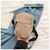 Bolso bandolera de lona para mujer, estilo occidental, combinable, estilo coreano, pequeño, cuadrado, sencillo, estilo coreano, para verano de 2023