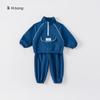 Roupa Infantil Bangxuan Roupa Esportiva Infantil Blusas Casuais de Outono para Meninos Calças Jogger Conjunto de Duas Peças para Meninas Roupas de Bebê