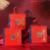 Caja de Dulces para Boda China Caja de Regalo Creativa para Boda Bolsa de Regalo Souvenir Caja de Dulces Festiva Roja Caja de Regalo