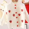 9 nuevos vestidos de punto para niños, vestido floral hecho a mano con temática de frutas para niñas, conjunto de ropa de moda para bebés y niños