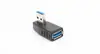 Para cima e para baixo para a esquerda e para a direita cotovelo USB macho para fêmea Adaptador USB 3.0 macho e fêmea Extensão de 90 graus Plugue de conversão em ângulo reto