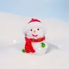 Novos Ornamentos de Natal Paisagem em Miniatura de Papai Noel e Boneco de Neve Decorações de Paisagismo de Natal Acessórios