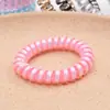 Goma para el Cabello de Alta Elasticidad, Goma para el Cabello Transparente Tipo Cable de Teléfono, Cuerda para el Cabello con Anillo Grande de Teléfono de Alta Gama Coreana, Accesorios para el Cabello al por Mayor