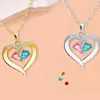 Collar con Colgante en Forma de Corazón de Diseño de Nicho de Lujo Ligero Europeo y Americano, Cadena para Clavícula Moderna y Elegante, Joyería Versátil para el Uso Diario