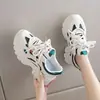 Zapatillas tipo dad con cordones para mujer, otoño 2026 nuevo popular, suela gruesa, que aumenta la altura, cómodas, de malla, suela suave, zapatos deportivos casuales para mujer