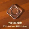 Pulsera de Placa con Cuentas Diseño de Placa Pulsera de Cristal Bandeja para Joyería de Mano Acrílico DIY Placa de Diseño de Pulsera Transparente