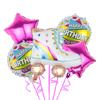 Patinetas de colores de modelado transfronterizo grabadora de cinta globo de película de aluminio radio patinetas decoración de fiesta globo al por mayor