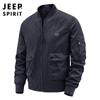 Jaqueta de Voo Masculina Nova 2024 Primavera e Outono Gola Alta Corta-vento Tamanho Plus Casual Moda Masculina 8861