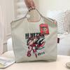 HINEZHA Moda de celebridad de Internet bordado de tendencia bolsa de compras de nailon transfronteriza casual para todo combinar bandolera para ir al trabajo