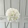 Flores de hortensia artificiales de borde rizado para decoración de bodas, arreglos florales, decoración suave para sala de estar del hogar, flores de seda, flores artificiales