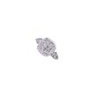Tiktok transmisión en vivo lujo diamante completo 5 quilates anillo de diamantes en forma de almohada estrella femenina celebridad de internet mismo anillo abierto de diamantes cuadrados de princesa