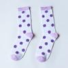 Calcetines Personalizados, Nuevo Estilo de Primavera y Otoño, Colores Frescos y Contrastantes, Calcetines de Media Caña para Mujer, Calcetines de Felpa Suaves y Cómodos para Uso Exterior