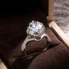 Cao Shi Amazon Nuevo Recomendado Clásico Flor de Cuatro Garras Anillo de Dama Boda de Ensueño Joyería de Mano Nupcial