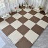 Alfombra Sala de Estar 2024 Nuevo Dormitorio Niñas Mesita de Noche Esterilla de Esponja Estilo Crema Esterilla de Piso de Espuma Resistente a la Suciedad y Cortable