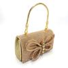 Bolso de Noche Nuevo Estilo Lazo con Pedrería Bolso de Noche Transfronterizo en Stock Fábrica de Carteras de Mano Bolso de Cadena para Mujer Bajo el Brazo
