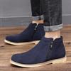 Botas Martin de talla grande, nuevas y transfronterizas, zapatos casuales de moda para hombre, zapatos de piel de vaca y polar, botas cortas para hombre, para parejas