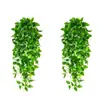 Colgante de pared de planta verde artificial Amazon transfronterizo decoración del hogar planta verde falsa pothos adorno de hoja de vid planta artificial