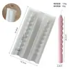 Molde de Silicona para Vela Larga Roscada, Molde para Vela DIY de Tira Larga Retorcida y Rayada, Artículo de Venta Caliente Transfronteriza