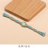Hengmeihe Hebilla de Placa Cheongsam Chinoiserie Cuentas de Pan de Oro Envueltas en Hilo de Oro Hebilla de Una Palabra Chinoiserie Retro Accesorios de Botones Decorativos