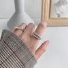 Anillo de piedra lunar de fantasía de plata S925 para mujer, anillo personalizado de doble capa irregular, ligero, de lujo, de moda, dulce y fresco, anillo para el dedo índice a la moda.