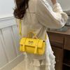 Bolso Casual Simple para Mujer 2024 Verano Nuevo Moderno Bolso Cuadrado Pequeño con Lazo Bolso Bandolera de Moda para Mujer