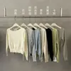 Suéter Tricô de Lã Mmc para Mulheres Guangzhou Shisanxing 2026 Primavera Novo Estilo Coreano Ombro a Ombro Manga Longa Camisa Base