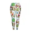 2024 Navidad Transfronteriza Ropa Nueva para Mujer Leggings Ajustados Estampado de Árbol de Navidad Levantamiento de Glúteos Pantalones de Pierna Pequeña para Mujer