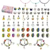 Set de Pulseras DIY para Niños, Serie de Caricaturas de Unicornio Arcoíris, Paleta de Caramelo, Globo, 66 Piezas, Venta Caliente Transfronteriza Personalizada